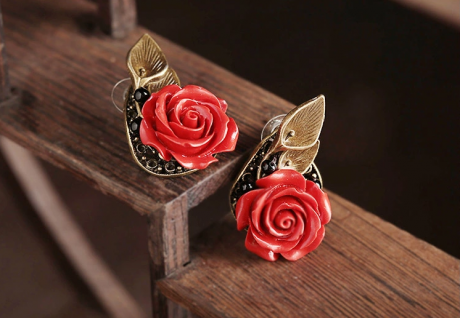 瑰覓家佳樂文學(xué)時尚耳釘首飾