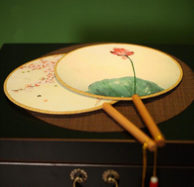 家佳樂文學古典雙面團扇