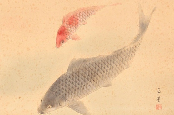 中國(guó)國(guó)畫錦鯉欣賞