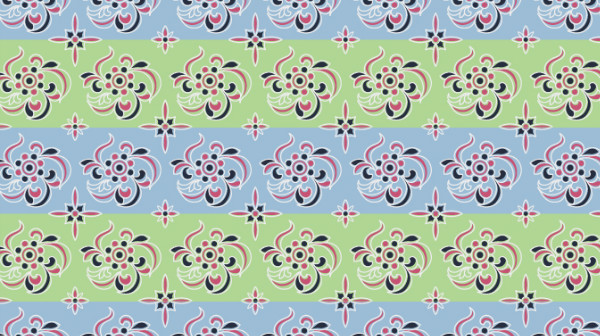 中國傳統(tǒng)唐代服飾條紋花紋圖案，矢量素材