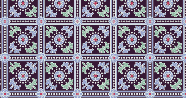 中國(guó)傳統(tǒng)唐代服飾寶相花紋幾何圖案一，矢量素