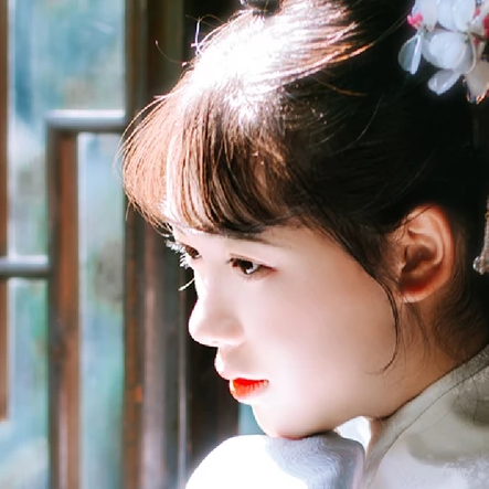 淡雅女生頭像，唯美古風真人頭像