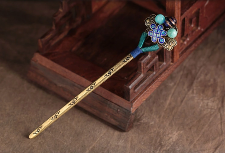 古典宮廷家佳樂文學手工簪子盤發(fā)頭飾