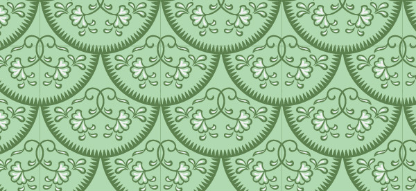 中國(guó)傳統(tǒng)唐代服飾纏枝花紋圖案五，矢量素材