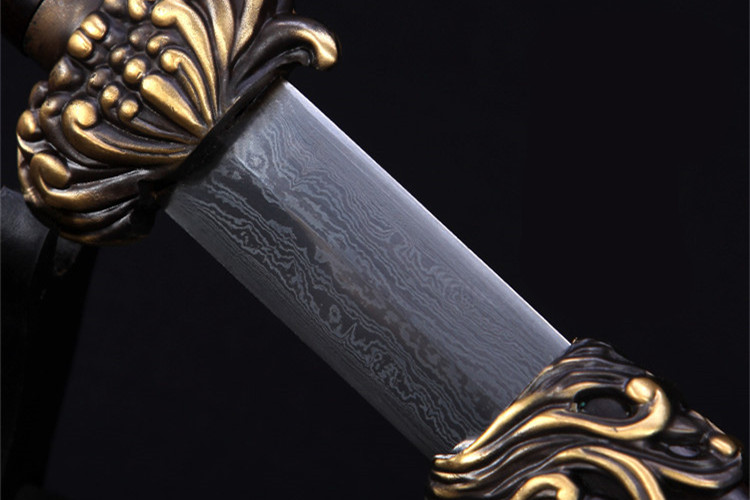 正宗寶劍銅裝乾隆佩劍，花紋鋼君子寶劍