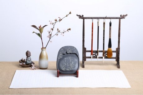枝上花開，絕美硯臺(tái)