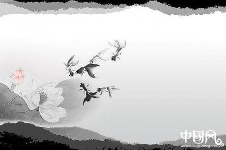 家佳樂文學(xué)人物荷花結(jié)合psd素材