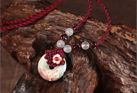 平安扣吊墜鎖骨鏈項鏈?zhǔn)罪? / data-WQq6=