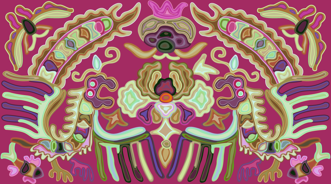 中國傳統(tǒng)刺繡動物圖案，矢量素材