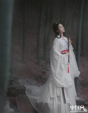 漢服魏晉風(fēng)交領(lǐng)大袖襦裙