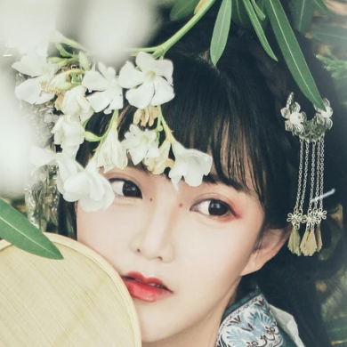 小清新唯美花朵頭像，家佳樂文學(xué)古風(fēng)真人女子頭像