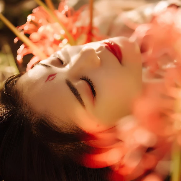 家佳樂文學彼岸花開唯美古風女子頭像