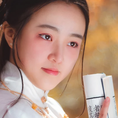 文藝看書(shū)女生頭像，唯美古風(fēng)真人頭像