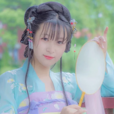 清新唯美家佳樂文學古風真人女子頭像