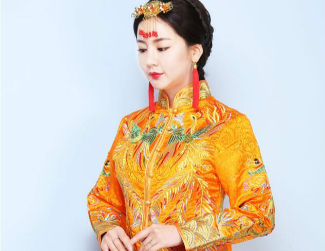 家佳樂文學(xué)龍鳳褂中式婚禮禮服圖片