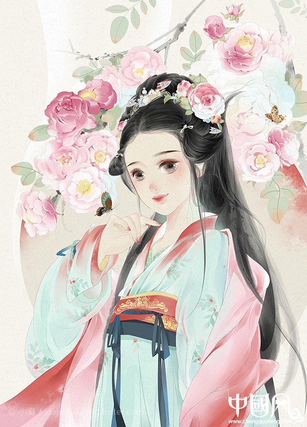 超可愛(ài)古風(fēng)女子圖集，唯美萌妹子古風(fēng)圖片