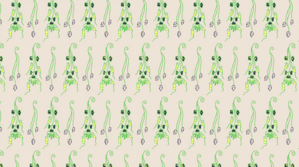 中國傳統(tǒng)唐代服飾穿枝花紋圖案二，矢量素材