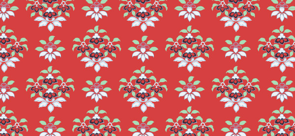 中國(guó)傳統(tǒng)唐代服飾寶相花紋圖案七，矢量素材