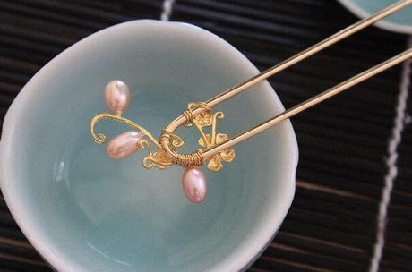 家佳樂文學(xué)發(fā)簪  珍珠發(fā)簪發(fā)釵