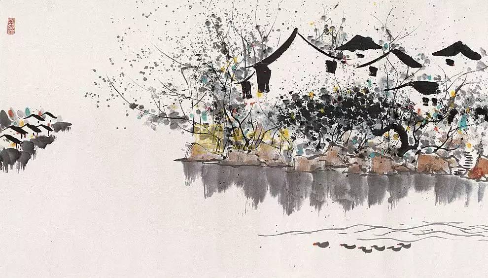 吳冠中的水墨國畫集合，中國藝術最顯眼的景觀