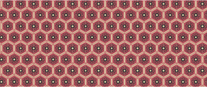 中國傳統(tǒng)明代服飾六邊形花圖案，矢量素材