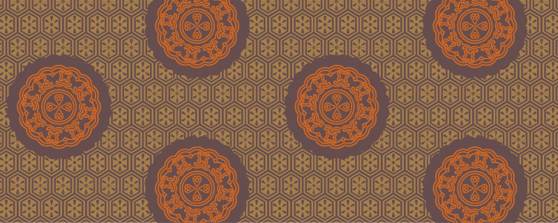 中國傳統(tǒng)明代服飾復(fù)古圓花圖案，矢量素材