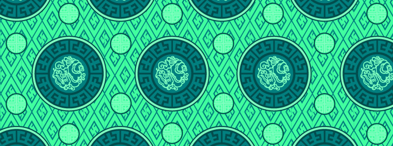 中國傳統(tǒng)明代服飾龍圖案，矢量素材