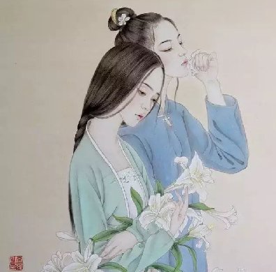 古風(fēng)詩(shī)意手繪插畫(huà)：一場(chǎng)風(fēng)花雪月任飄搖美！